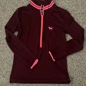 NWOT PINK Half Zip Sweater
